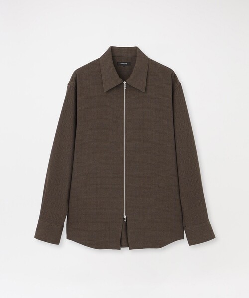 LOVELESS(ラブレス)の「グレンチェックジップシャツアウター(シャツ/ブラウス・メンズ・ベージュ系その他/ブラウン系その他5・M/L)」の2枚目の写真