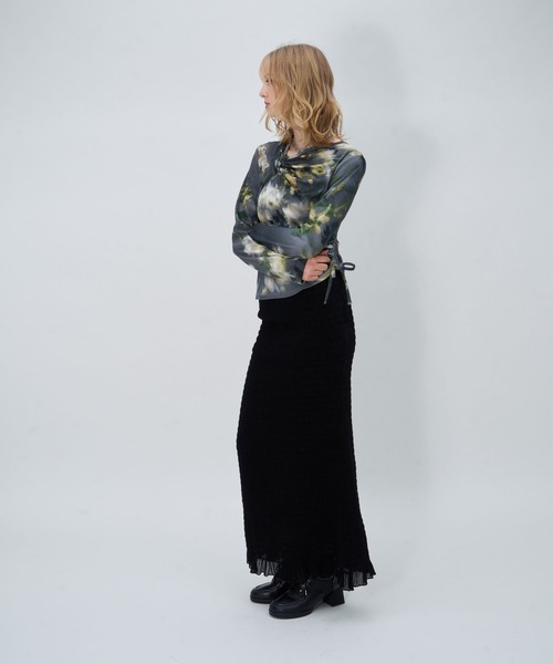 HARE(ハレ)の「ジャガードレースアップシューズ(HARE)(その他シューズ・レディース・ブラック・LARGE/MEDIUM)」の3枚目の写真