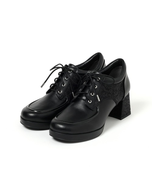 HARE(ハレ)の「ジャガードレースアップシューズ(HARE)(その他シューズ・レディース・ブラック・LARGE/MEDIUM)」の6枚目の写真
