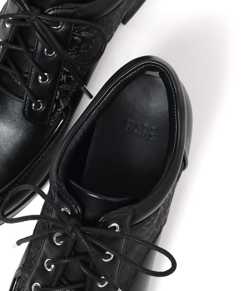 HARE(ハレ)の「ジャガードレースアップシューズ(HARE)(その他シューズ・レディース・ブラック・LARGE/MEDIUM)」の9枚目の写真