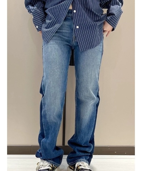 GAP（ギャップ）の「ミッドライズ リラックスフィット ストレートデニム（デニムパンツ・レディース・ダークインディゴブルー・30/29/28/27/26/25/24/23）」の10枚目の写真