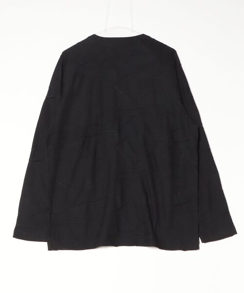 Y-3(ワイスリー)の「Y-3 PLEATED OVERSIZED LONG SLEEVE TEE(Tシャツ/カットソー・メンズ・ブラック・X-LARGE/XX-LARGE/X-SMALL/SMALL/MEDIUM/LARGE)」の3枚目の写真