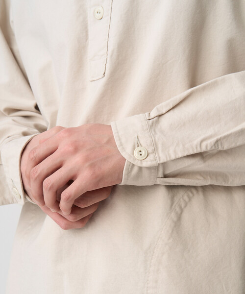 DANTON(ダントン)の「Men's Oxford Round Collar Pullover Shirt(シャツ/ブラウス・メンズ・オフホワイト/ホワイト・44/42/38/40)」の6枚目の写真