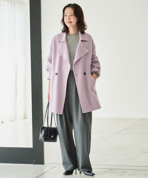 SLOBE IENA(スローブイエナ)の「SLOBE レザーフラップショルダーバッグ(ショルダーバッグ・レディース・ブラウン/ブラック・FREE)」の8枚目の写真