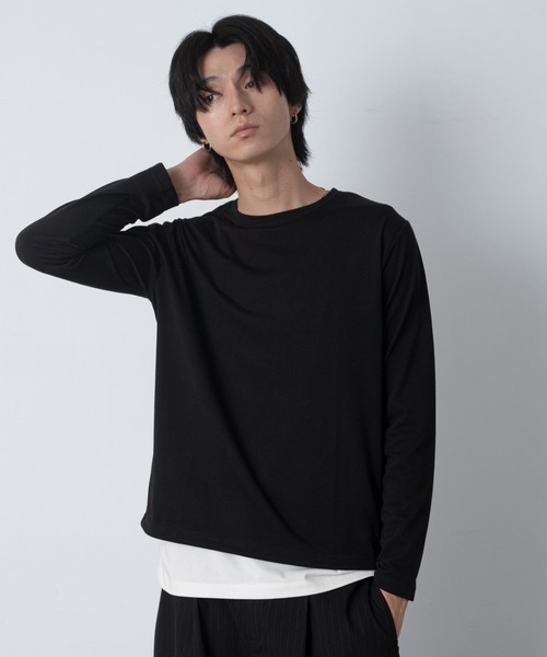 LUCY（ルーシー）の「LUCY/【26年秋冬新作】ルーズネックスラブT(LS)（Tシャツ/カットソー・メンズ・ブラック/ホワイト・MEDIUM/LARGE）」の18枚目の写真