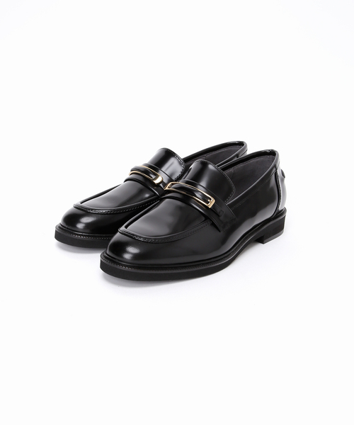 FLAT(フラット)の「レザーメタルバックルローファー(ローファー・レディース・ブラウン/ブラック系その他・22cm/22.5cm/23cm/23.5cm/24cm/25cm/24.5cm)」の3枚目の写真
