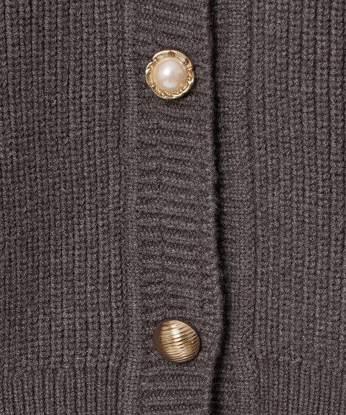 allureville(アルアバイル)の「ラビットカフ片畦2WAY プルオーバー(ニット/セーター・レディース・ネイビー/ブラウン/チャコールグレー・2)」の19枚目の写真