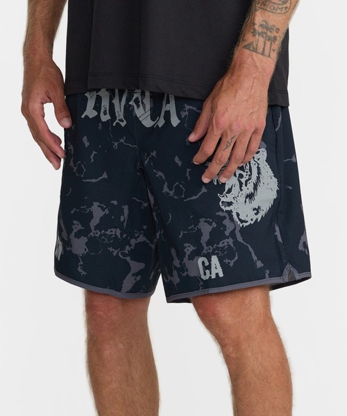RVCA（ルーカ）の「RVCA メンズ YOGGER STRETCH CONTRAST 17 ショートパンツ 【2026年秋冬モデル】/ルーカウエストゴムアクティブストレッチショートパンツ（その他パンツ・メンズ・ブラック系その他・X-LARGE/LARGE/MEDIUM）」の8枚目の写真