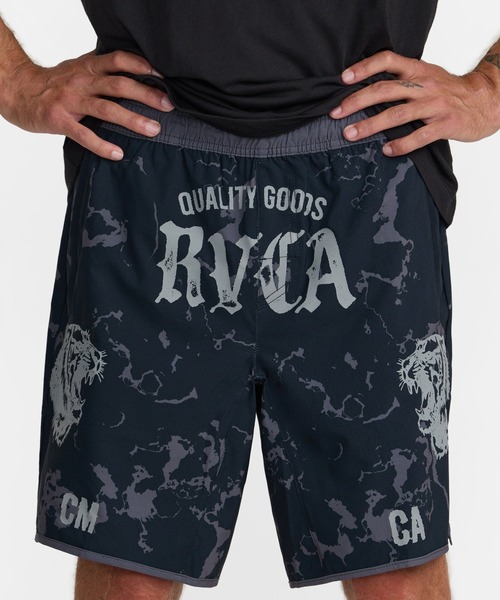 RVCA（ルーカ）の「RVCA メンズ YOGGER STRETCH CONTRAST 17 ショートパンツ 【2026年秋冬モデル】/ルーカウエストゴムアクティブストレッチショートパンツ（その他パンツ・メンズ・ブラック系その他・X-LARGE/LARGE/MEDIUM）」の3枚目の写真