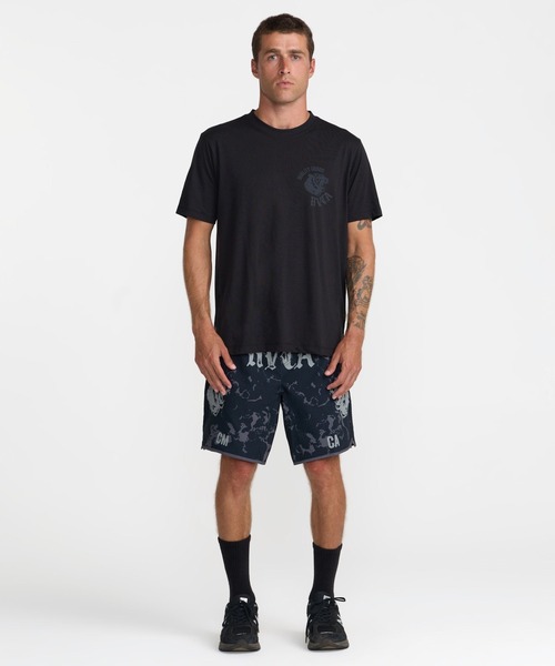 RVCA（ルーカ）の「RVCA メンズ YOGGER STRETCH CONTRAST 17 ショートパンツ 【2026年秋冬モデル】/ルーカウエストゴムアクティブストレッチショートパンツ（その他パンツ・メンズ・ブラック系その他・X-LARGE/LARGE/MEDIUM）」の4枚目の写真