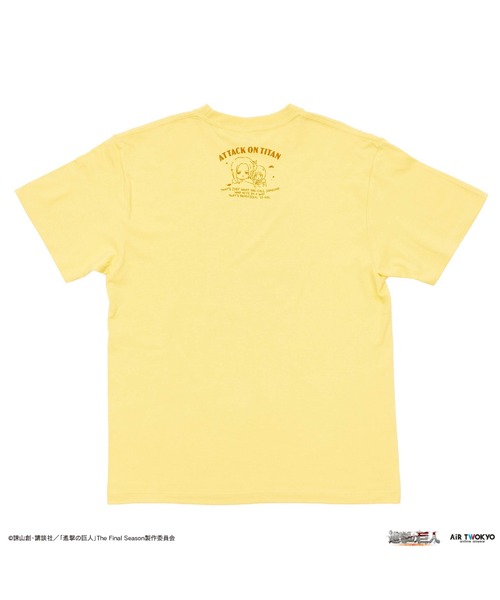 AIR TWOKYO（エアトゥーキョー）の「TVアニメ『進撃の巨人』 第11弾 シーンイラストTシャツ 4（アルミン＆アニ）（Tシャツ/カットソー・レディース・イエロー系その他・SMALL/XX-LARGE/X-LARGE/LARGE/MEDIUM）」の4枚目の写真