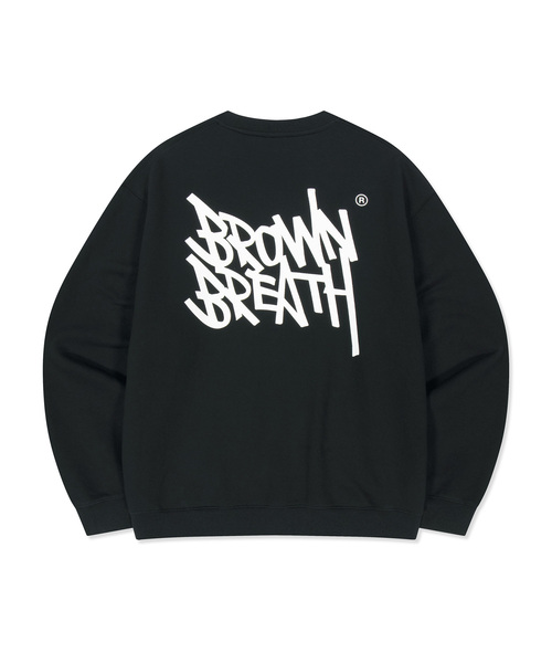 BROWNBREATH(ブラウンブレス)の「TAG OG クルーネック(スウェット・レディース・ライトグレー/ブラック・MEDIUM/SMALL/XX-LARGE/X-LARGE/LARGE)」の1枚目の写真