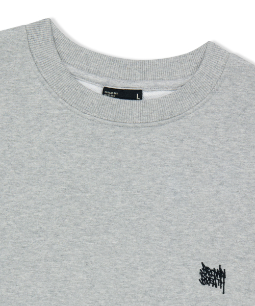 BROWNBREATH(ブラウンブレス)の「TAG OG クルーネック(スウェット・レディース・ライトグレー/ブラック・MEDIUM/SMALL/XX-LARGE/X-LARGE/LARGE)」の6枚目の写真