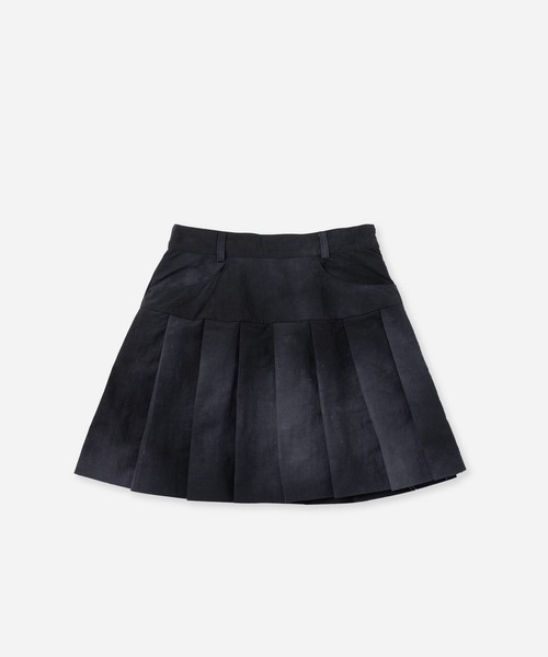 Saturdays Golf（サタデーズゴルフ）の「Marbledyed Pleats Skirt | WOMEN（スカート・メンズ・グレー/ブラウン/ネイビー・M/S/L）」の3枚目の写真