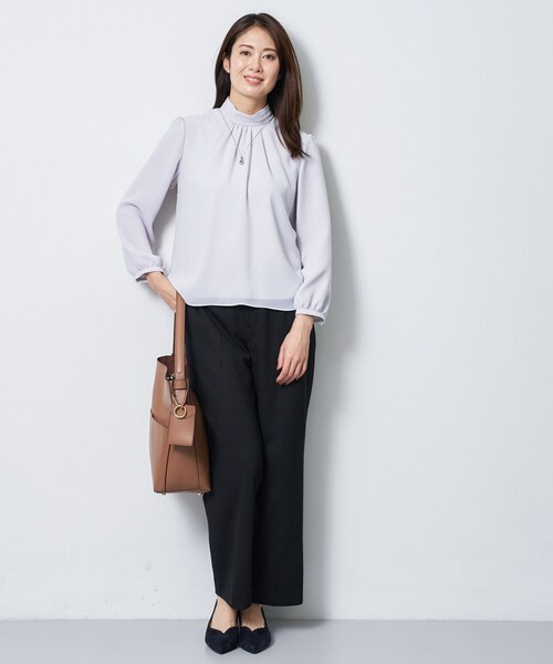 Reflect(リフレクト)の「【SS-4Lサイズ/セットアップ可】匠センタープレスベーシックパンツ(その他パンツ・レディース・ネイビー/ダークグレー/ブラック・05/11/09/07/17/15 /13)」の4枚目の写真