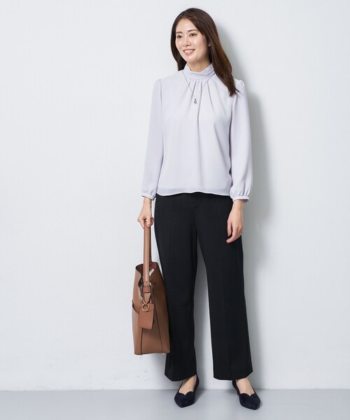 Reflect(リフレクト)の「【SS-4Lサイズ/セットアップ可】匠センタープレスベーシックパンツ(その他パンツ・レディース・ネイビー/ダークグレー/ブラック・05/11/09/07/17/15 /13)」の5枚目の写真