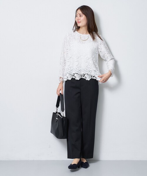 Reflect(リフレクト)の「【SS-4Lサイズ/セットアップ可】匠センタープレスベーシックパンツ(その他パンツ・レディース・ネイビー/ダークグレー/ブラック・05/11/09/07/17/15 /13)」の13枚目の写真