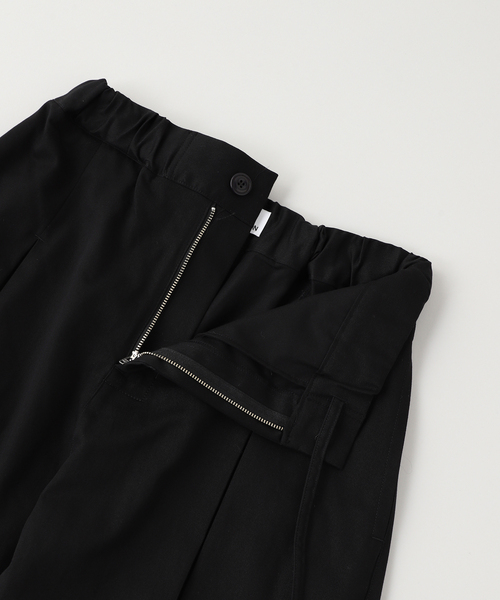 PULP/417EDIFICE(パルプフォーワンセブンエディフィス)の「SAGE NATION / セイジネーション BOX PLEAT TROUSER(スラックス・メンズ・ブラック・MEDIUM/SMALL)」の2枚目の写真