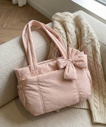 Puff Ribbon Tote Bag/パフリボントートバッグ