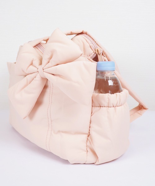 Alum'（アルム）の「Puff Ribbon Tote Bag/パフリボントートバッグ（トートバッグ・レディース・ピンク/ブラック・FREE）」の15枚目の写真