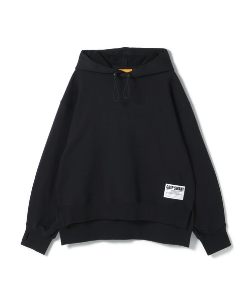 GRIP SWANY(グリップスワニー)の「【GSWCT‐292】 TUCKED SLEEVE SLIT HOODIE(スウェット・レディース・ヘザーグレー/ブラック・FREE)」の2枚目の写真
