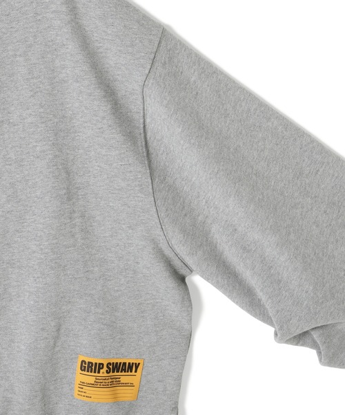 GRIP SWANY(グリップスワニー)の「【GSWCT‐292】 TUCKED SLEEVE SLIT HOODIE(スウェット・レディース・ヘザーグレー/ブラック・FREE)」の6枚目の写真