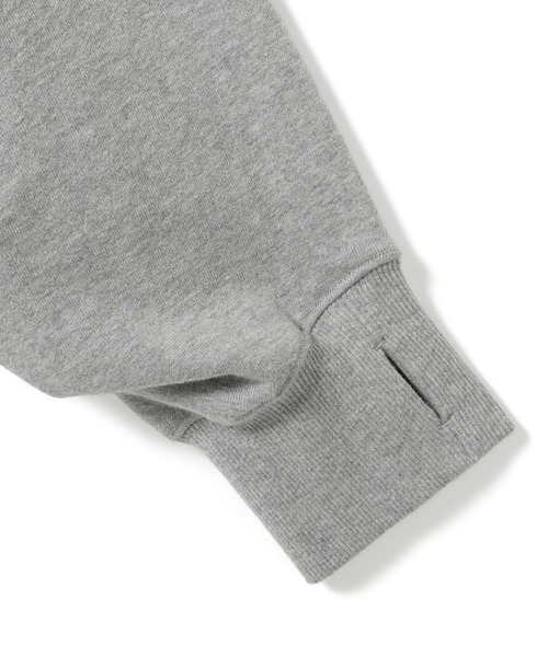 GRIP SWANY(グリップスワニー)の「【GSWCT‐292】 TUCKED SLEEVE SLIT HOODIE(スウェット・レディース・ヘザーグレー/ブラック・FREE)」の5枚目の写真