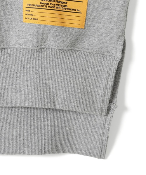 GRIP SWANY(グリップスワニー)の「【GSWCT‐292】 TUCKED SLEEVE SLIT HOODIE(スウェット・レディース・ヘザーグレー/ブラック・FREE)」の3枚目の写真