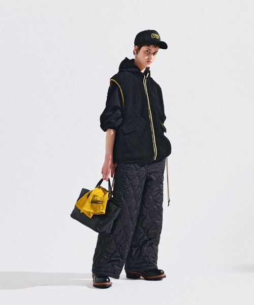 GRIP SWANY(グリップスワニー)の「【GSWCT‐292】 TUCKED SLEEVE SLIT HOODIE(スウェット・レディース・ヘザーグレー/ブラック・FREE)」の12枚目の写真