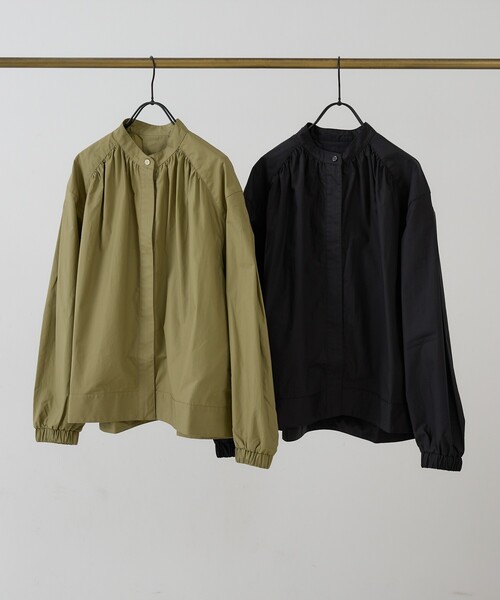 collex(コレックス)の「タイプライタージップアップギャザーブルゾン(ブルゾン・レディース・ブラック/カーキ・フリー)」の3枚目の写真