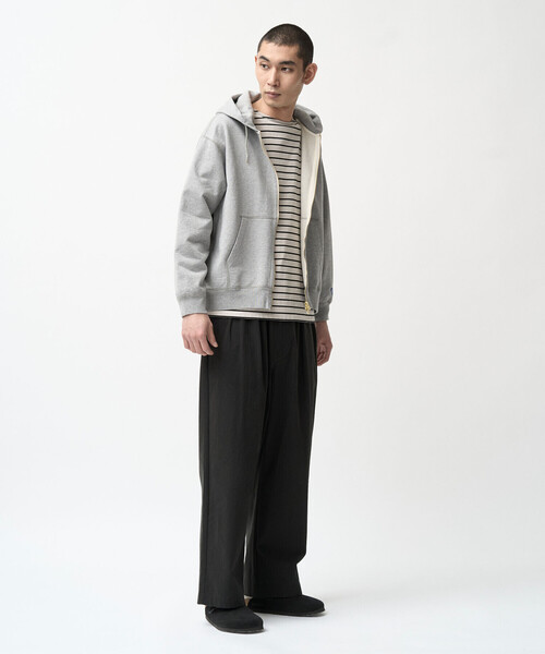 ORCIVAL(オーシバル)の「ORCIVAL | コットン裏毛 ダブルジップパーカー MEN(パーカー・メンズ・ダークネイビー/グレー・3/4/5)」の10枚目の写真
