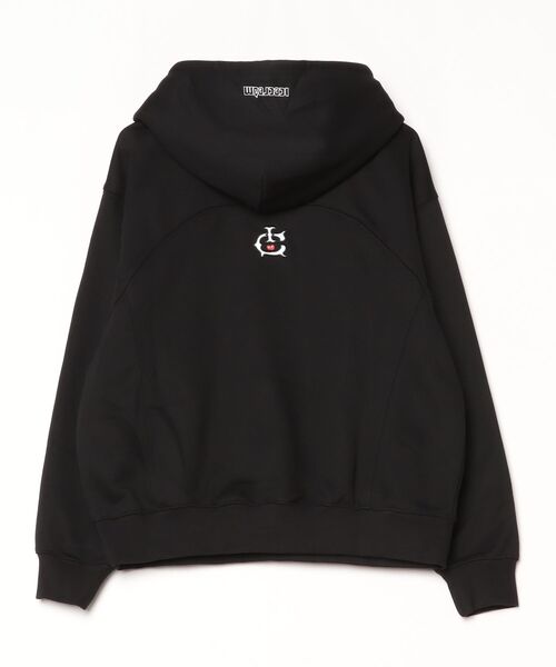 ICECREAM(アイスクリーム)の「EMBROIDEREY LOGO SWITCHING COTTON HOODIE(パーカー・メンズ・ブラック/アッシュグレー・MEDIUM/LARGE/X-LARGE)」の9枚目の写真