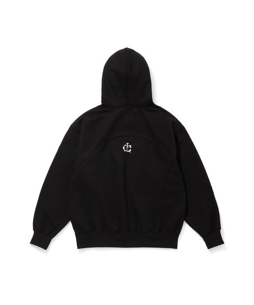 ICECREAM(アイスクリーム)の「EMBROIDEREY LOGO SWITCHING COTTON HOODIE(パーカー・メンズ・ブラック/アッシュグレー・MEDIUM/LARGE/X-LARGE)」の7枚目の写真