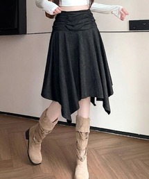 ウエストギャザーアシンメトリースカート