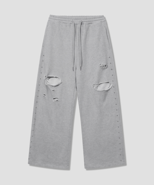 Verdnt（バーダント）の「ダメージ加工スウェットパンツ [グレー]（スウェットパンツ・レディース・その他・SMALL/MEDIUM）」の4枚目の写真