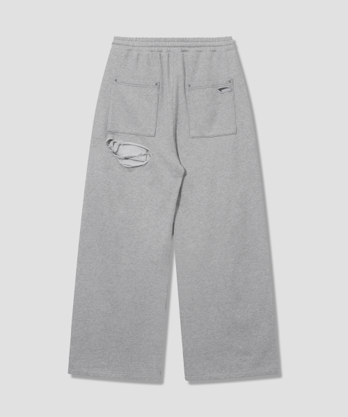 Verdnt（バーダント）の「ダメージ加工スウェットパンツ [グレー]（スウェットパンツ・レディース・その他・SMALL/MEDIUM）」の5枚目の写真
