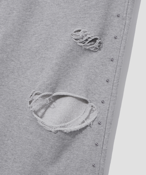 Verdnt（バーダント）の「ダメージ加工スウェットパンツ [グレー]（スウェットパンツ・レディース・その他・SMALL/MEDIUM）」の8枚目の写真