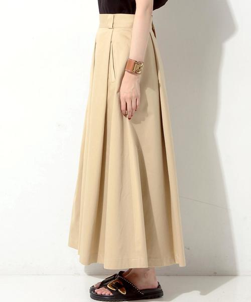 UNITED ARROWS（ユナイテッドアローズ）の「UWMM CTN チノ ロングスカート②◆（スカート・レディース・ベージュ・36/38）」の4枚目の写真