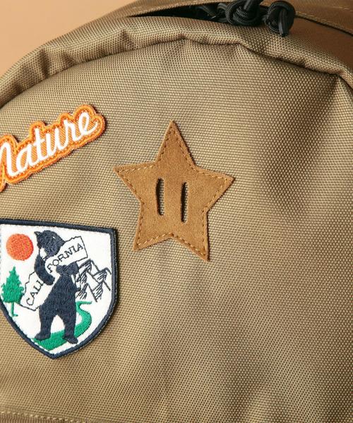 MEI（メイ）の「別注【MEI(メイ)】 デイパック M/ワッペン 16FW◆（バックパック/リュック・キッズ・ピンク/オリーブ/ネイビー・ﾌﾘ-）」の6枚目の写真