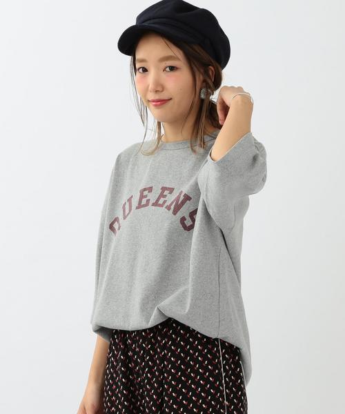 Another Edition(アナザーエディション)の「Another Edition×ChampionクルーネックビッグT/ BC×AE Champion CN BIG/T◆(Tシャツ/カットソー・レディース・オフホワイト/ライトグレー/ケリー・フリー)」の3枚目の写真