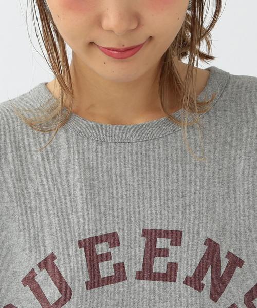 Another Edition(アナザーエディション)の「Another Edition×ChampionクルーネックビッグT/ BC×AE Champion CN BIG/T◆(Tシャツ/カットソー・レディース・オフホワイト/ライトグレー/ケリー・フリー)」の7枚目の写真