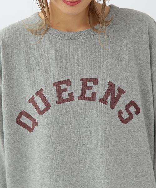 Another Edition(アナザーエディション)の「Another Edition×ChampionクルーネックビッグT/ BC×AE Champion CN BIG/T◆(Tシャツ/カットソー・レディース・オフホワイト/ライトグレー/ケリー・フリー)」の8枚目の写真