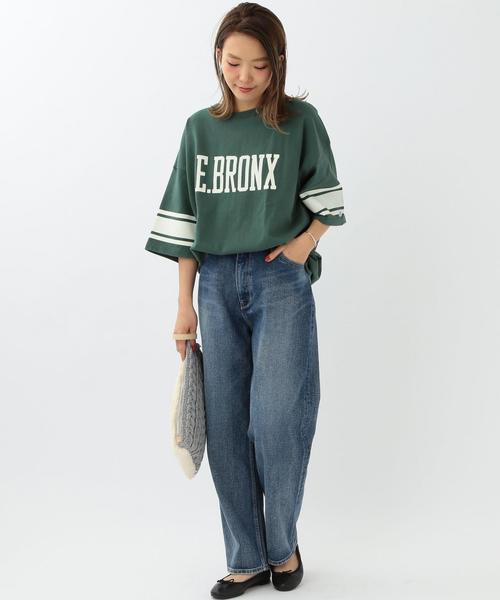 Another Edition(アナザーエディション)の「Another Edition×ChampionクルーネックビッグT/ BC×AE Champion CN BIG/T◆(Tシャツ/カットソー・レディース・オフホワイト/ライトグレー/ケリー・フリー)」の17枚目の写真