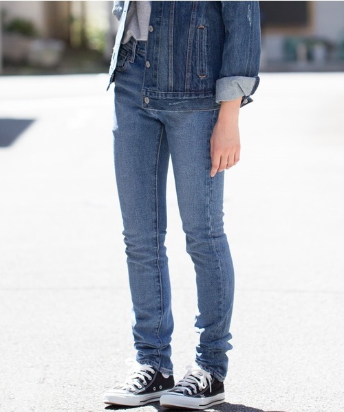 Levi's（リーバイス）の「505C ストレートスリムフィット/ATOMIC BLUE/14.2oz（デニムパンツ・レディース・インディゴブルー・23inch/24inch/27inch/26inch/25inch）」の19枚目の写真