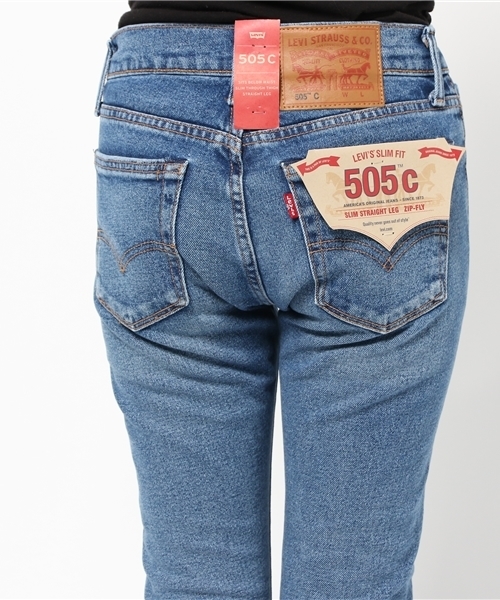 Levi's（リーバイス）の「505C ストレートスリムフィット/ATOMIC BLUE/14.2oz（デニムパンツ・レディース・インディゴブルー・23inch/24inch/27inch/26inch/25inch）」の6枚目の写真