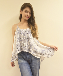 X-girl | BANDANA CAMISOLE /キャミソール/ペイズリー/バンダナ柄/ベーシック/シンプル/夏(キャミソール)