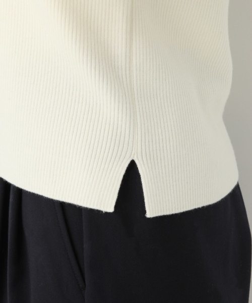 A part by(アパートバイ)の「【CLASSY11月号掲載/お洗濯OK】14Gウォッシャブルウール クルーネック 732920 (ニット/セーター・レディース・ブラック/オフホワイト/グレー・LARGE/MEDIUM)」の11枚目の写真