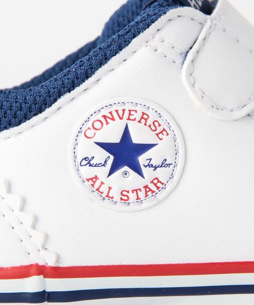 CONVERSE（コンバース）の「【CONVERSE(コンバース)】ミニオールスター 12cm-14cm（スニーカー・キッズ・ホワイト・12cm/14cm/13cm）」の3枚目の写真