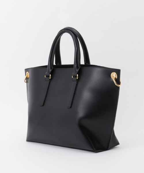 STUDIOUS(ステュディオス)の「STUDIOUS 2WAYシャインコンパクトBAG(ショルダーバッグ・レディース・ブラック/アイボリー/ピンク・FREE)」の6枚目の写真