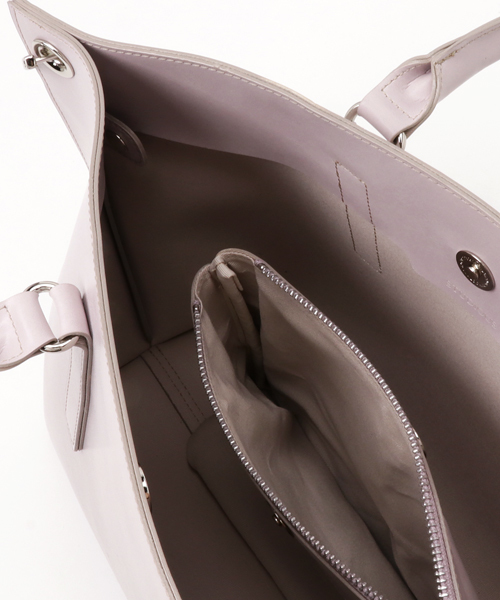 STUDIOUS(ステュディオス)の「STUDIOUS 2WAYシャインコンパクトBAG(ショルダーバッグ・レディース・ブラック/アイボリー/ピンク・FREE)」の12枚目の写真